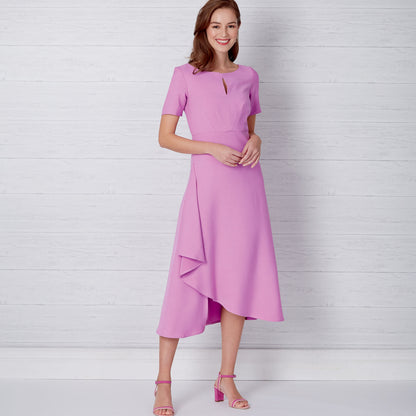 New Look N6655 sewing pattern envelope showing dress in two lengths designs