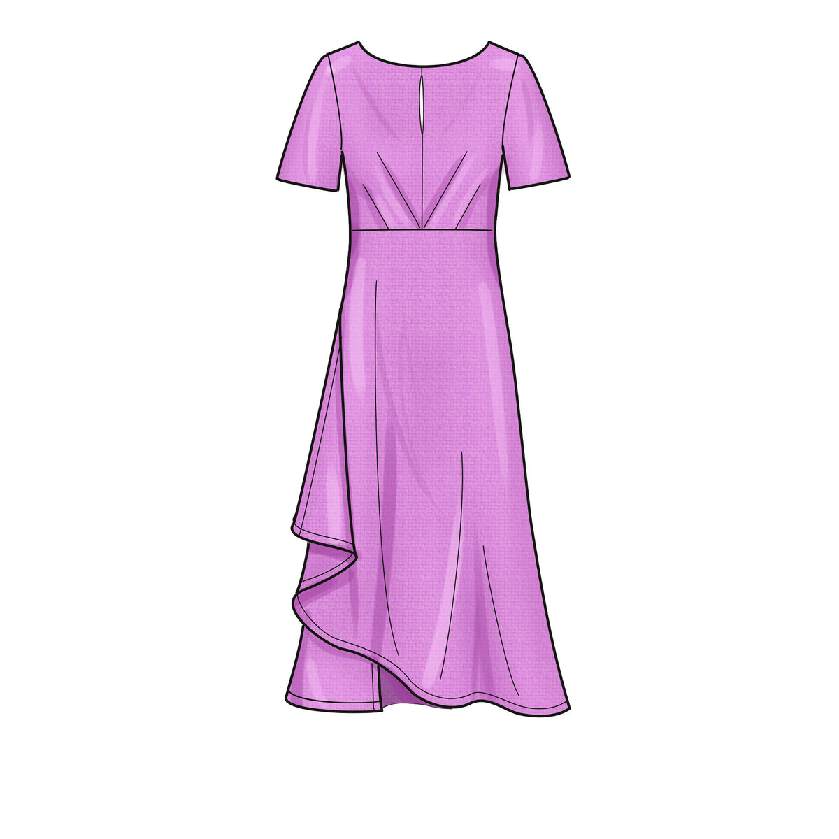 New Look N6655 sewing pattern envelope showing dress in two lengths designs