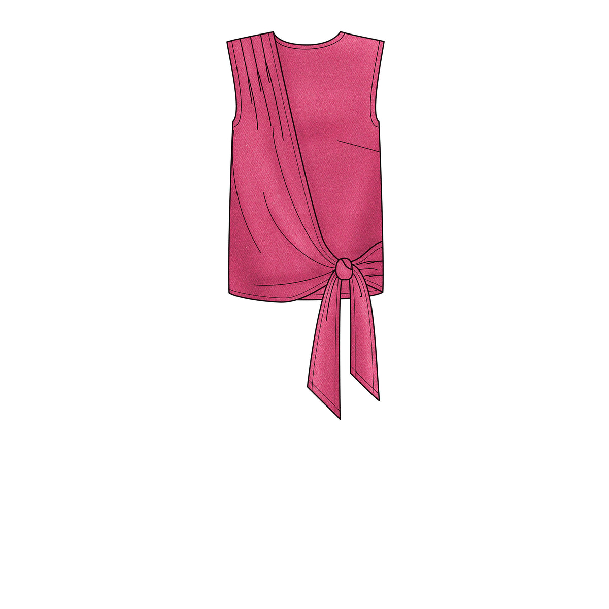 New Look N6662 sewing pattern envelope showing drape top and wide leg trousers designs