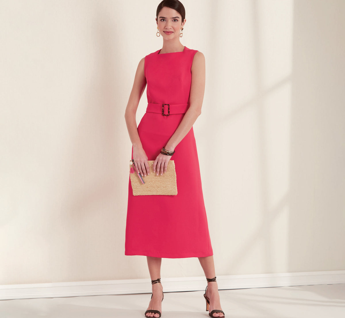 New Look N6667 sewing pattern envelope showing shift dresses designs