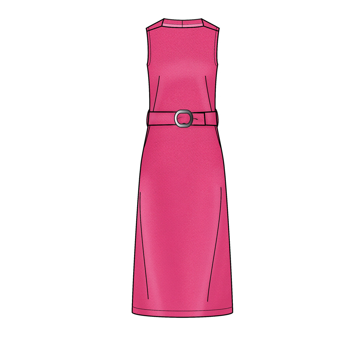 New Look N6667 sewing pattern envelope showing shift dresses designs