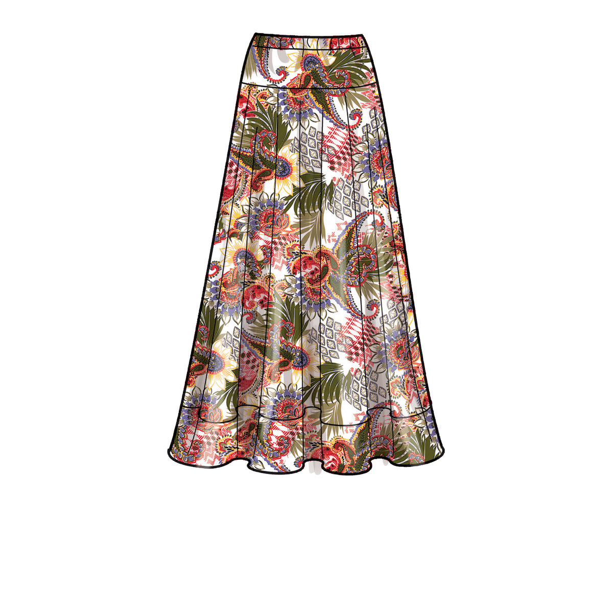 New Look N6668 sewing pattern envelope showing sleeveless top and flared skirt designs
