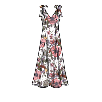 New Look N6669 sewing pattern envelope showing fit and flare dress designs