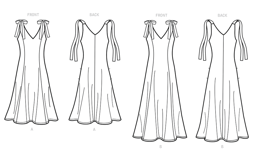 New Look N6669 sewing pattern envelope showing fit and flare dress designs