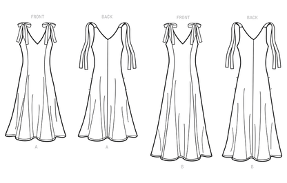 New Look N6669 sewing pattern envelope showing fit and flare dress designs