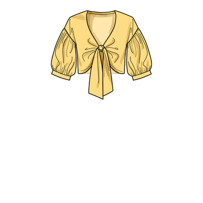 New Look N6677 sewing pattern envelope showing tie jacket and wide leg trousers designs