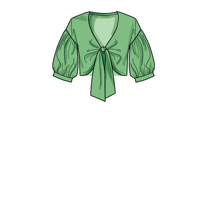 New Look N6677 sewing pattern envelope showing tie jacket and wide leg trousers designs