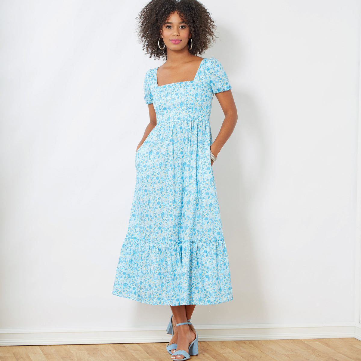 New Look N6692 sewing pattern envelope showing smocked back dresses designs