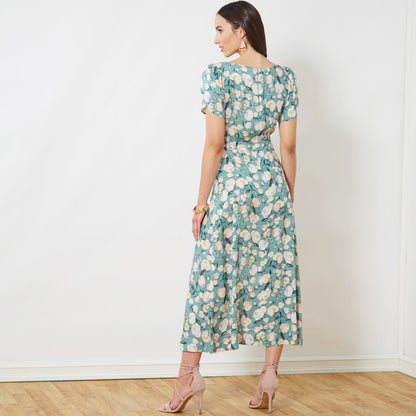 New Look N6693 sewing pattern envelope showing dresses with flared skirt designs