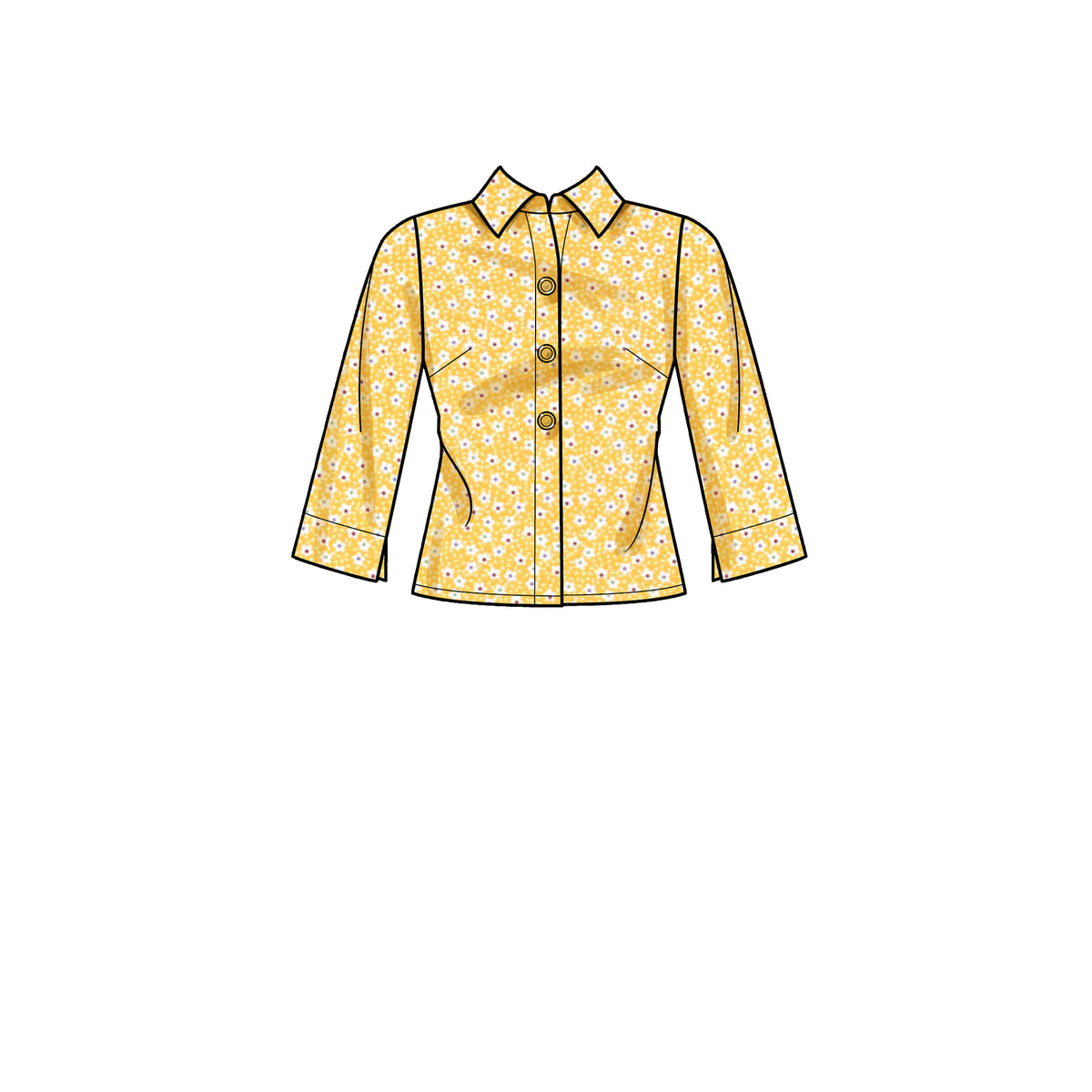New Look N6698 sewing pattern envelope showing tops designs