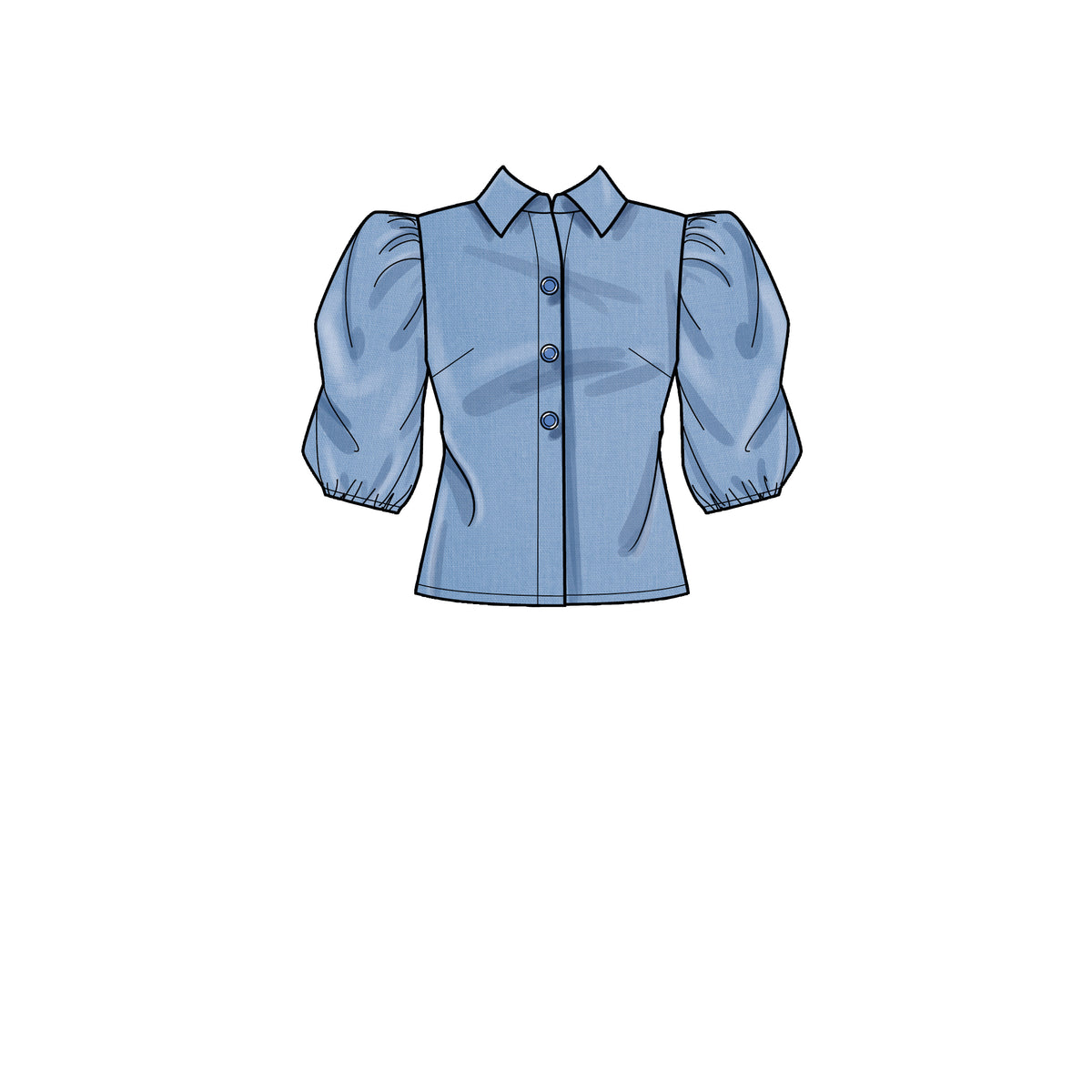New Look N6698 sewing pattern envelope showing tops designs