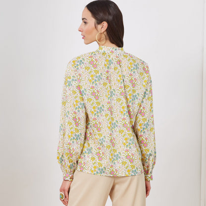 New Look N6704 sewing pattern envelope showing stand collar top