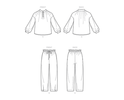New Look N6704 sewing pattern envelope showing stand collar top