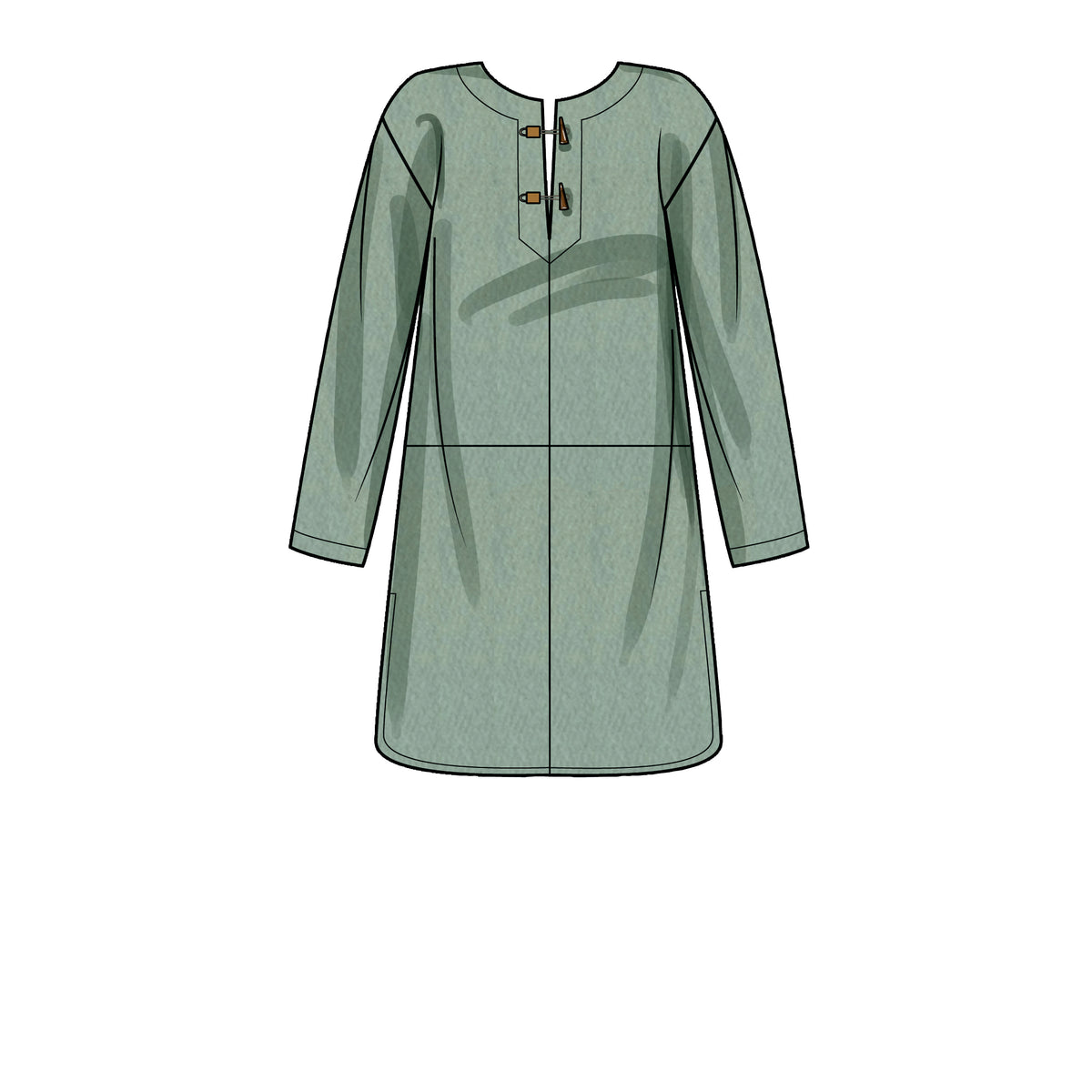 New Look N6706 sewing pattern envelope showing poncho with or without hood