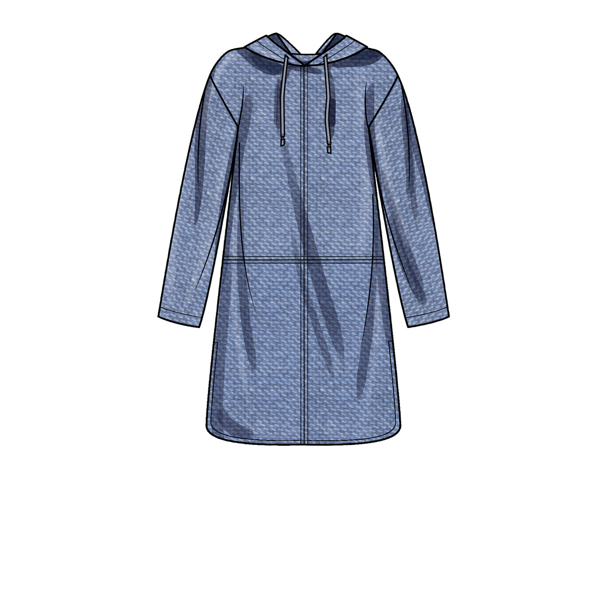 New Look N6706 sewing pattern envelope showing poncho with or without hood