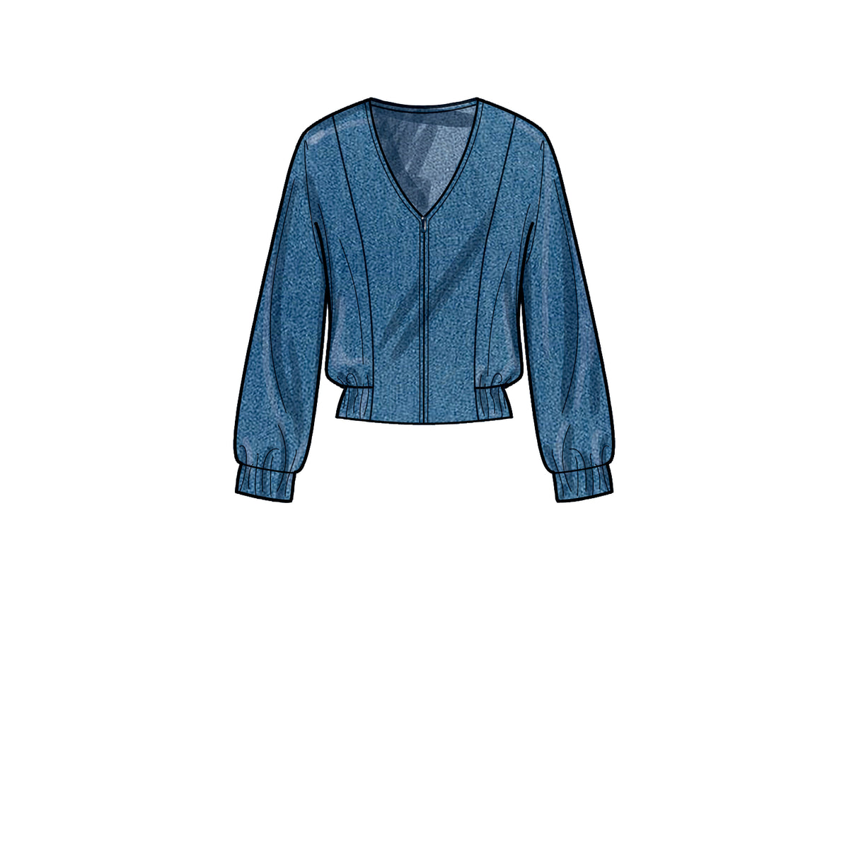 New Look N6710 sewing pattern envelope showing zip front jacket
