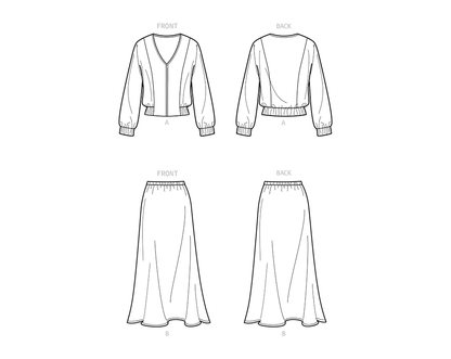 New Look N6710 sewing pattern envelope showing zip front jacket