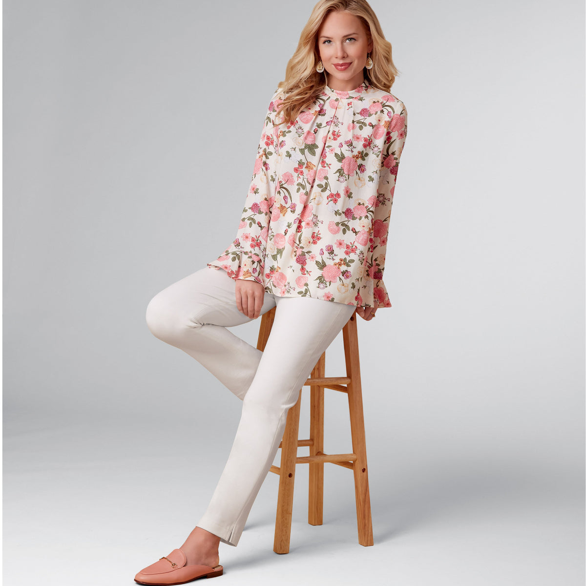 New Look N6712 sewing pattern envelope showing pleated top
