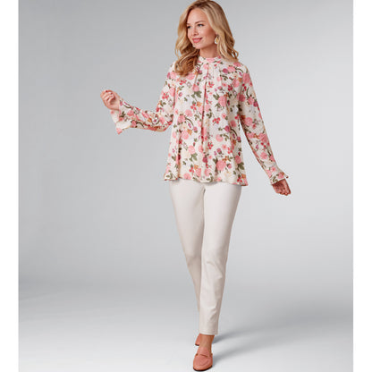 New Look N6712 sewing pattern envelope showing pleated top