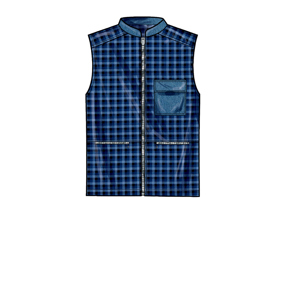 New Look N6713 sewing pattern envelope showing jacket and vest