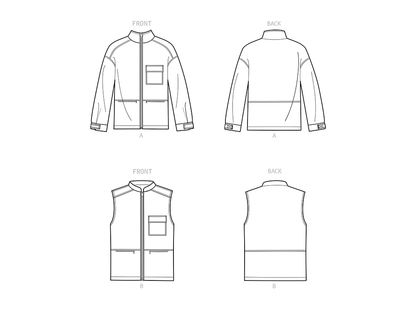 New Look N6713 sewing pattern envelope showing jacket and vest