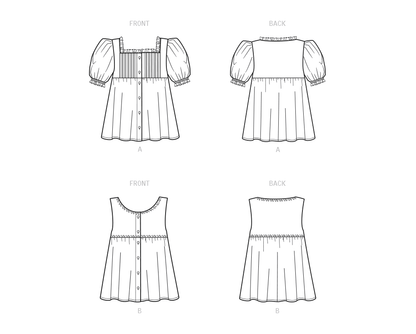 New Look N6719 sewing pattern envelope showing square neck button front top