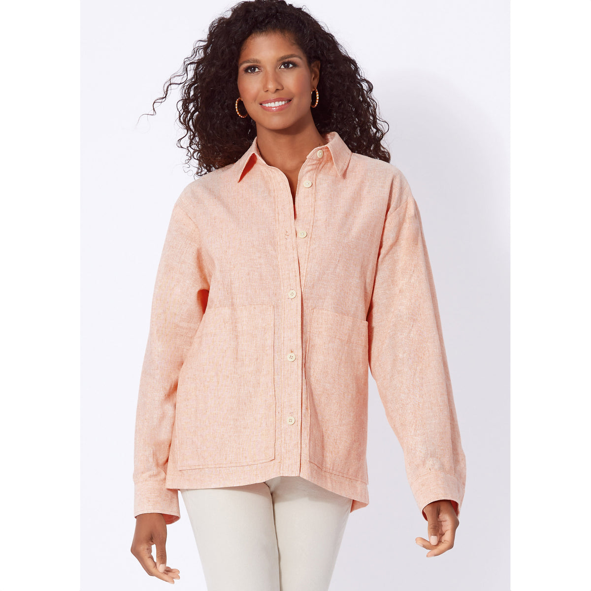 New Look N6724 sewing pattern envelope showing relaxed fit shirt
