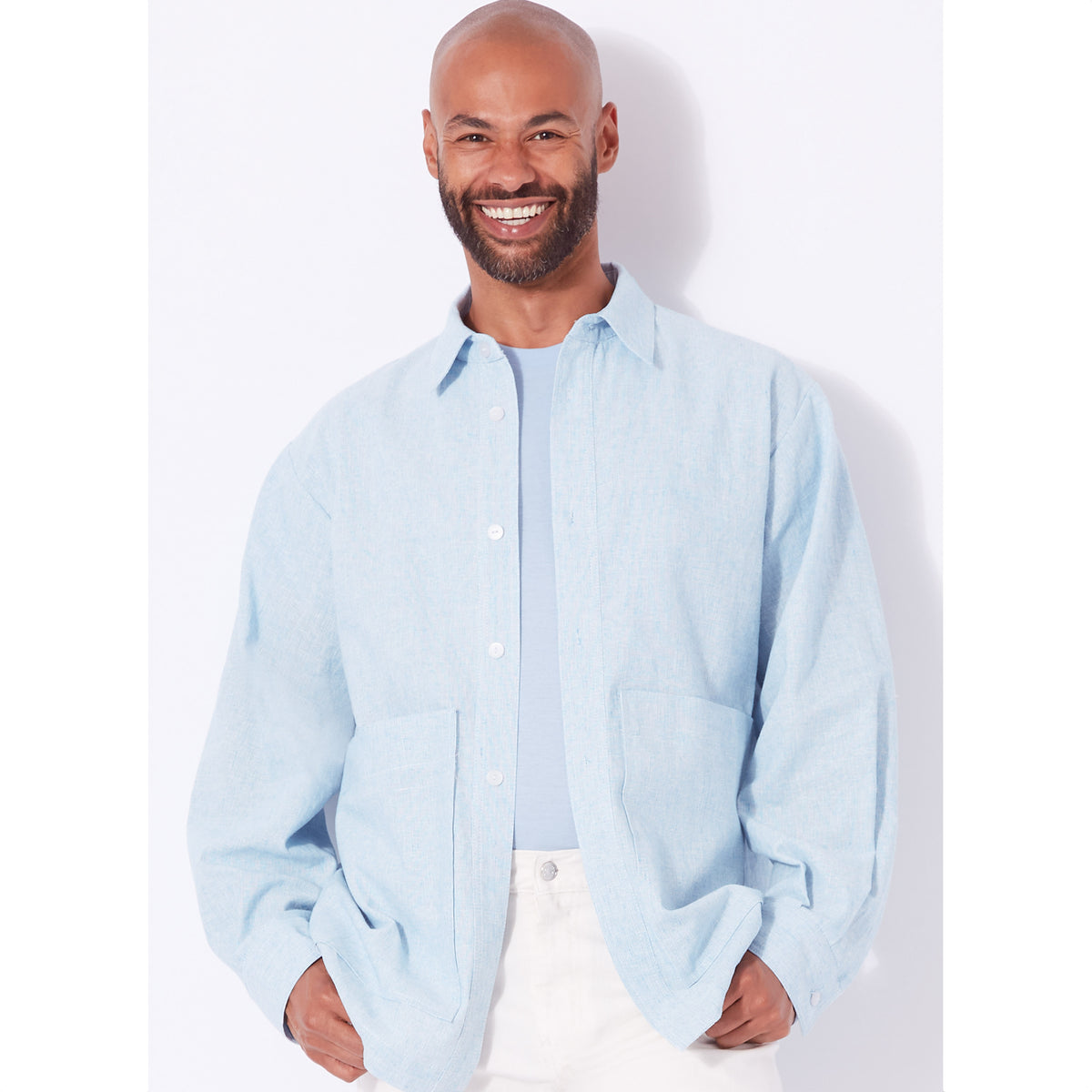 New Look N6724 sewing pattern envelope showing relaxed fit shirt
