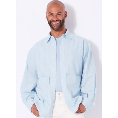 New Look N6724 sewing pattern envelope showing relaxed fit shirt
