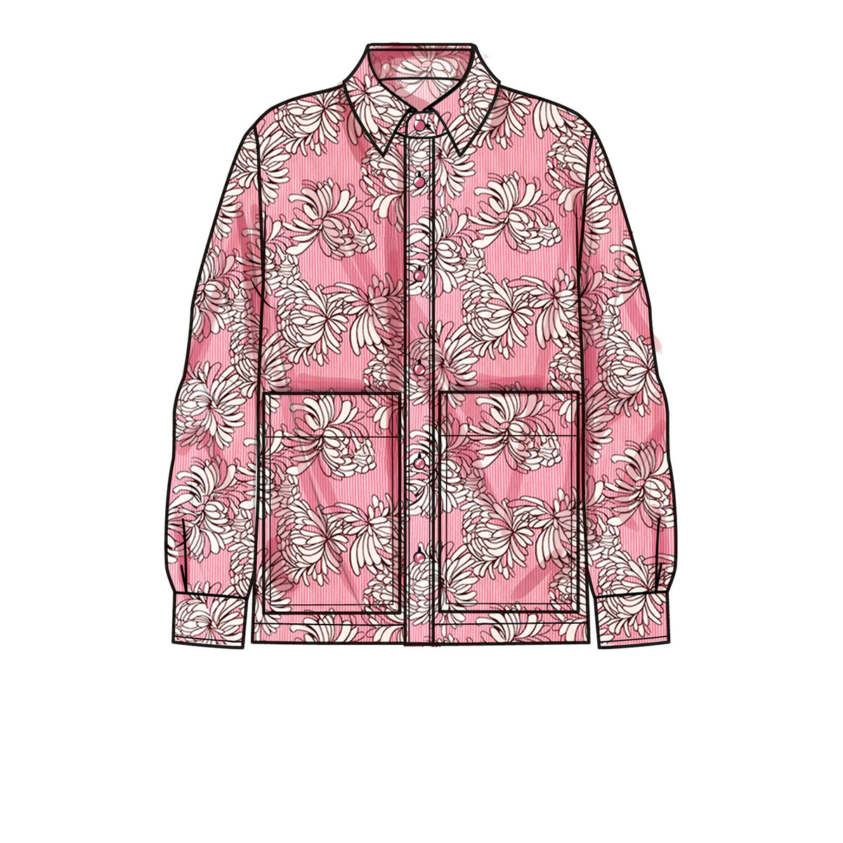 New Look N6724 sewing pattern envelope showing relaxed fit shirt