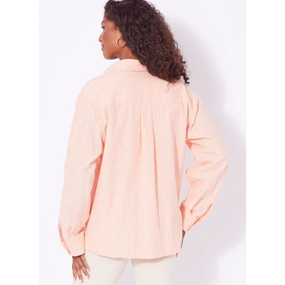 New Look N6724 sewing pattern envelope showing relaxed fit shirt