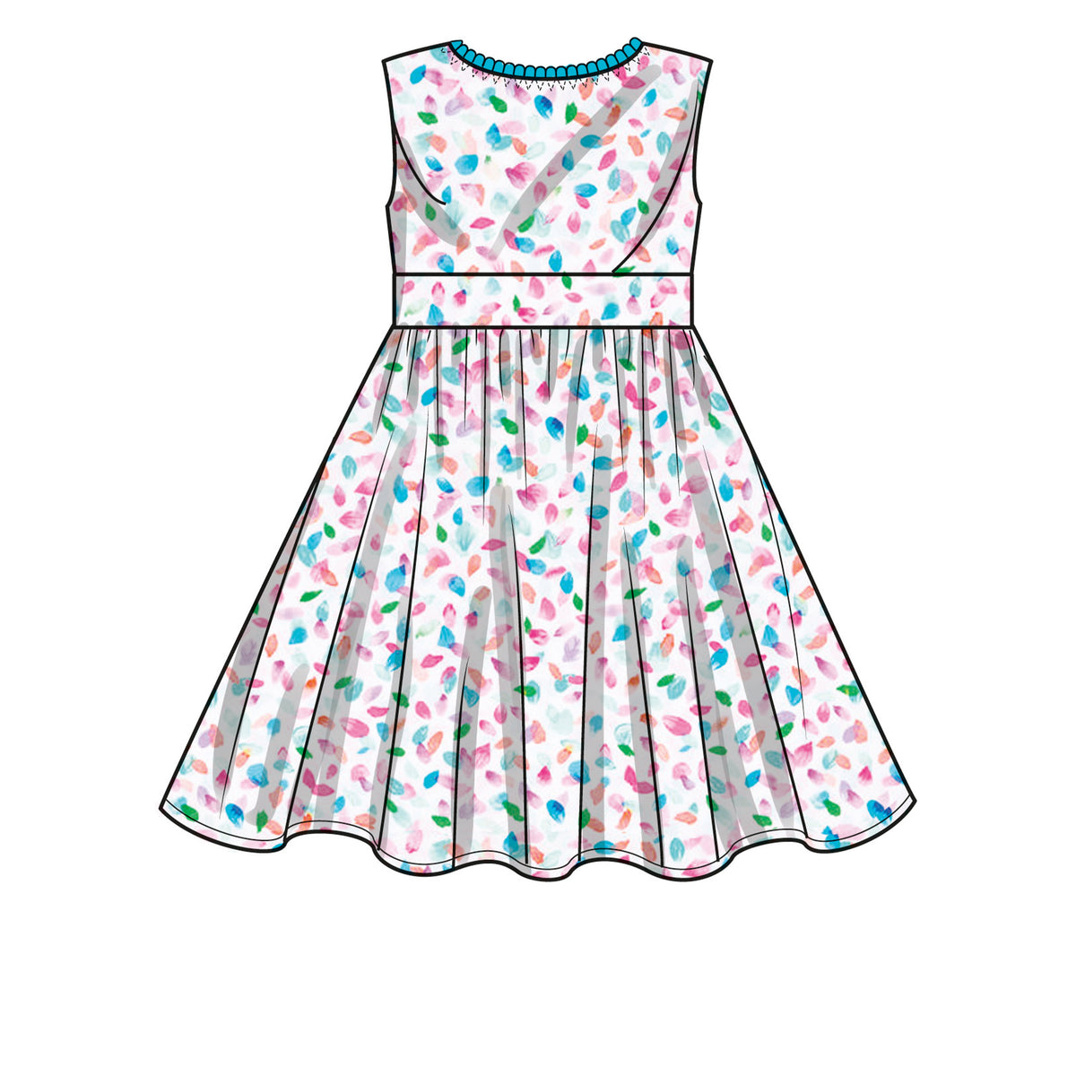New Look N6726 sewing pattern envelope showing below-the-knee dress