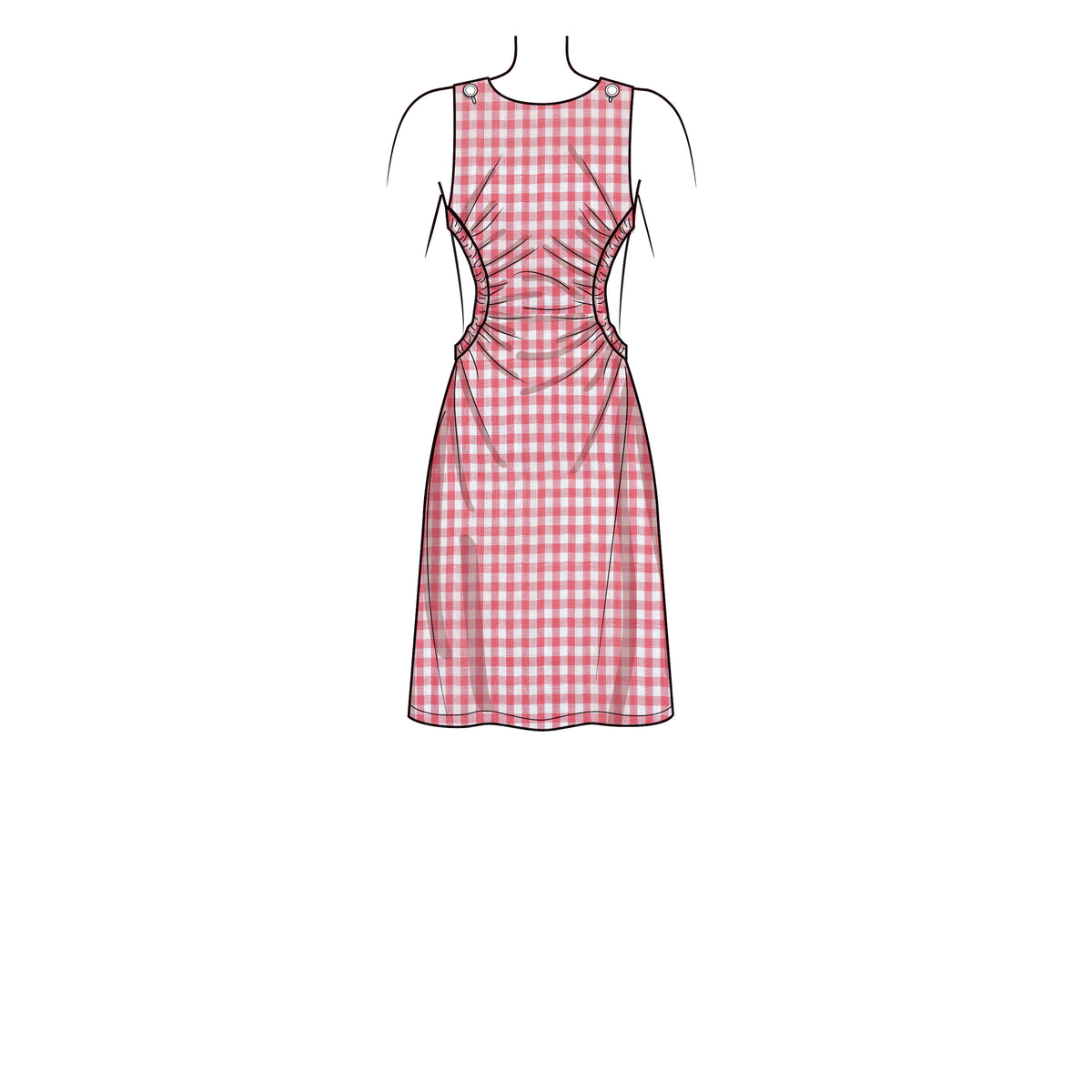 New Look N6731 sewing pattern envelope showing cut-away dress