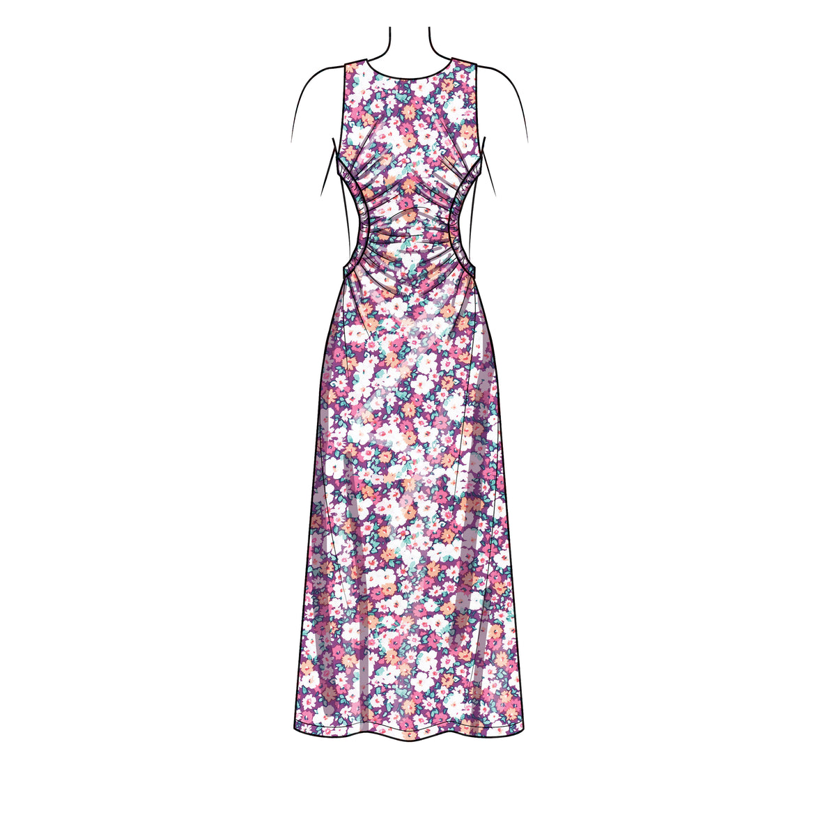 New Look N6731 sewing pattern envelope showing cut-away dress