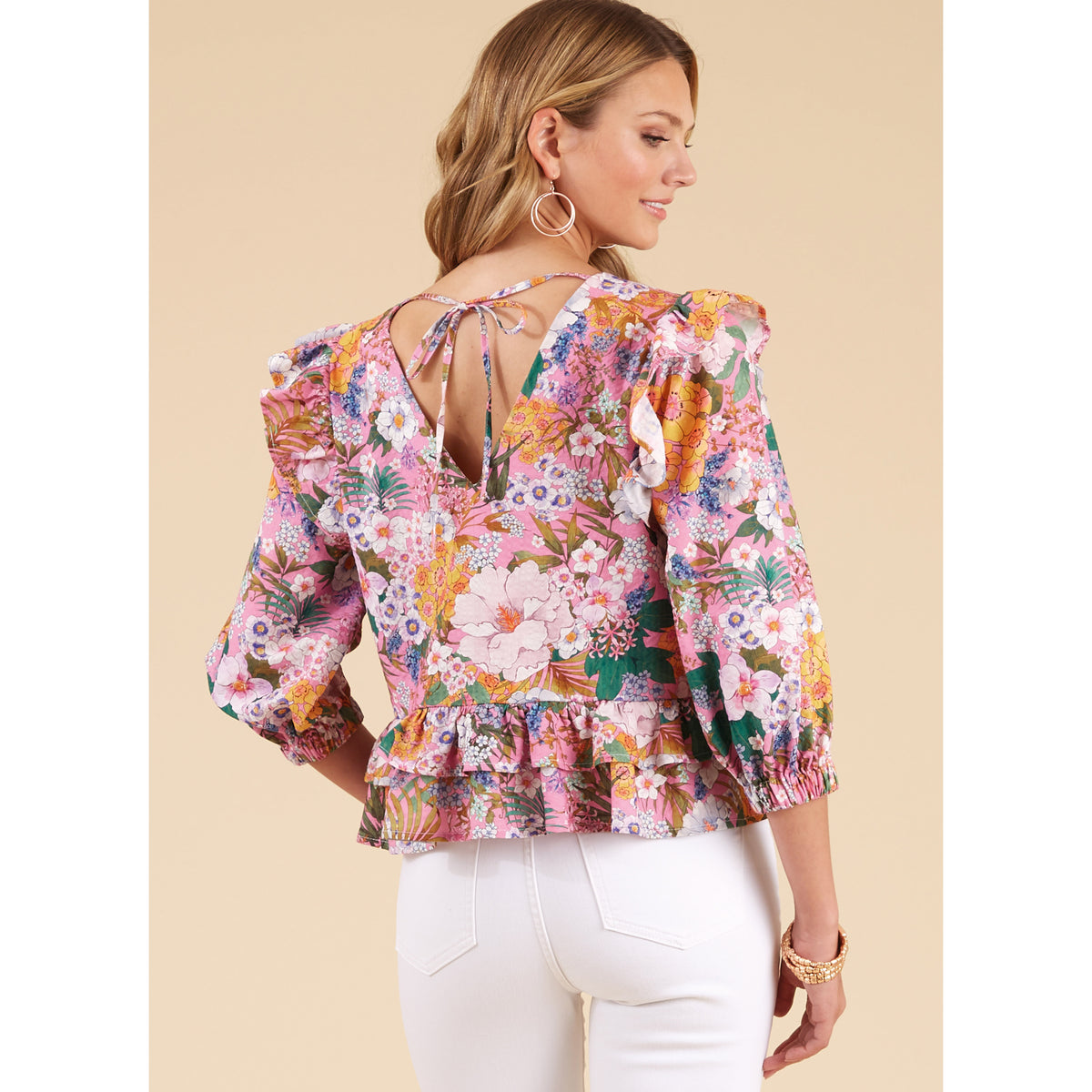 New Look N6732 sewing pattern envelope showing round neck pullover tops