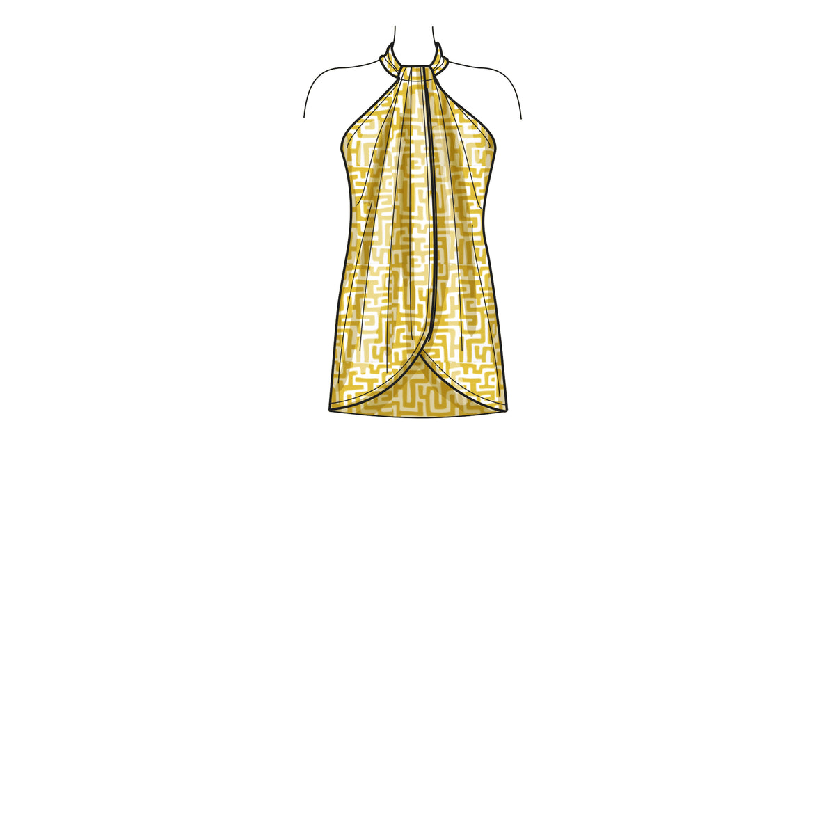 New Look N6736 sewing pattern envelope showing halter tops