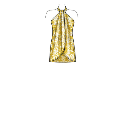 New Look N6736 sewing pattern envelope showing halter tops