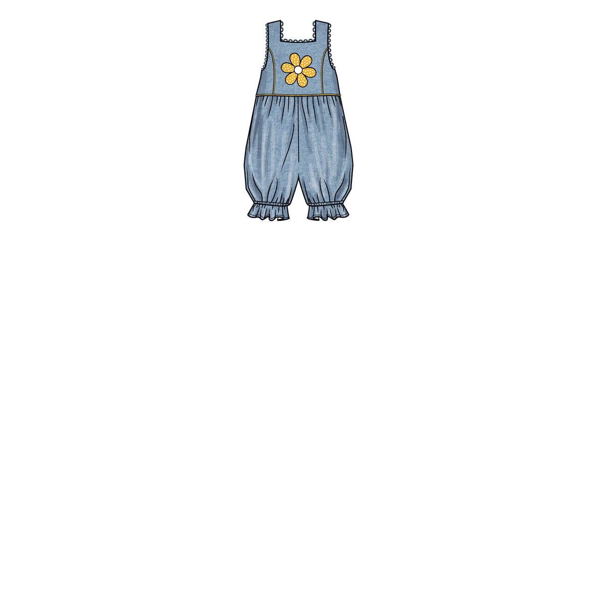 New Look N6738 sewing pattern envelope showing baby rompers