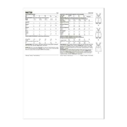 New Look N6738 sewing pattern envelope showing baby rompers
