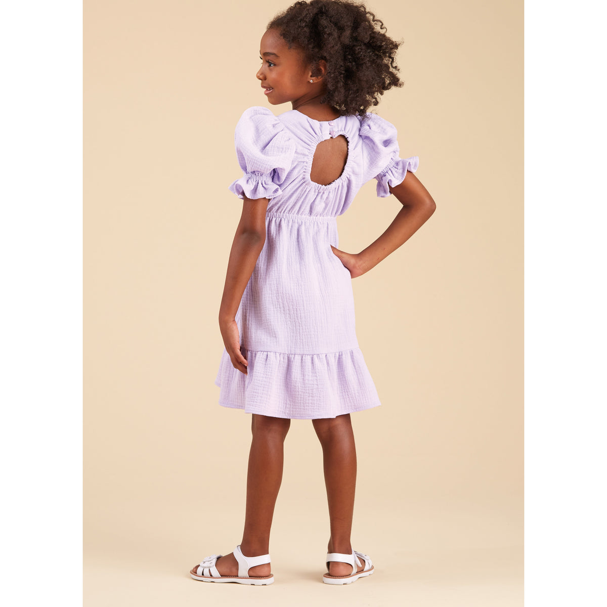 New Look N6739 sewing pattern envelope showing ruffled dress and peplum top