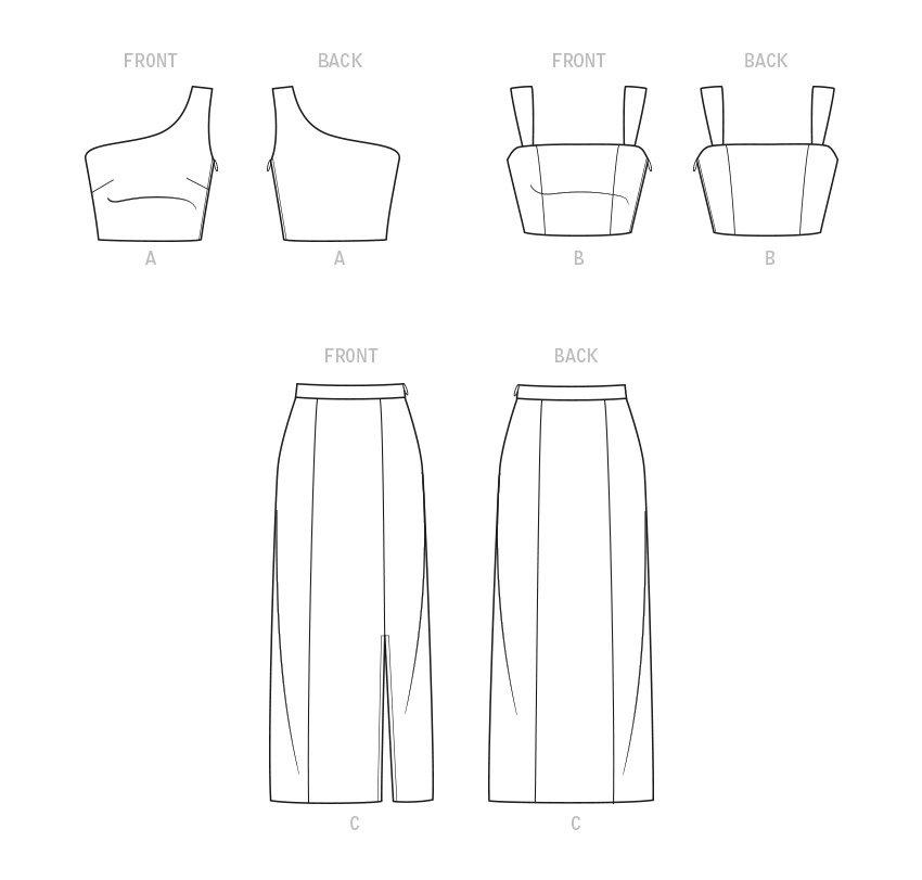 New Look N6741 sewing pattern envelope showing two-piece dress set