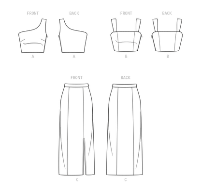 New Look N6741 sewing pattern envelope showing two-piece dress set