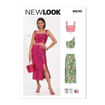 New Look N6741 sewing pattern envelope showing two-piece dress set