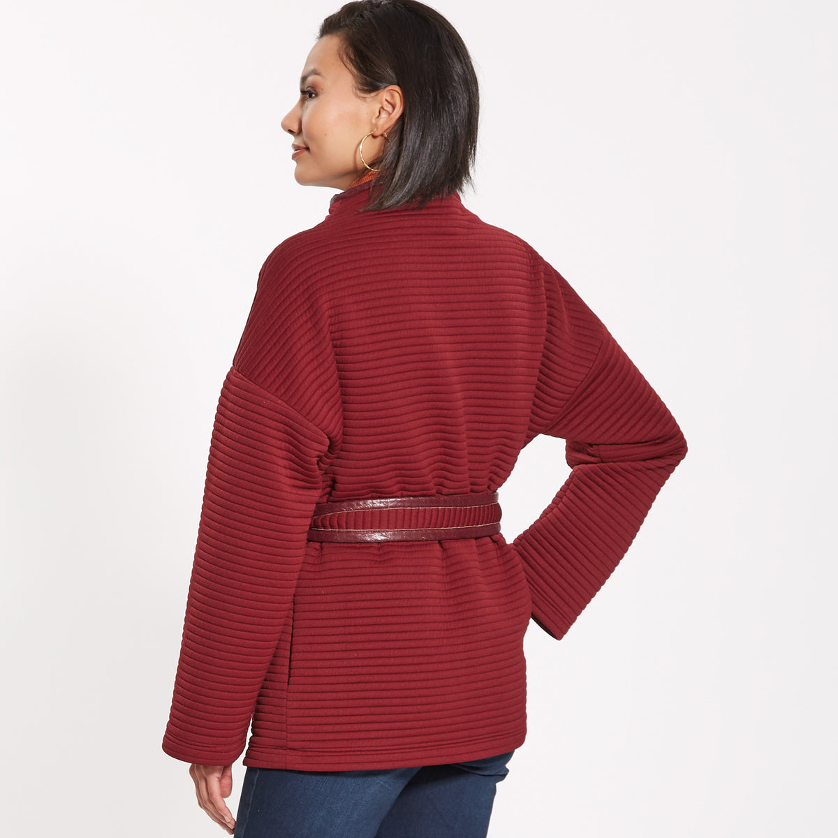 New Look N6742 sewing pattern envelope showing wrapped coat and jacket