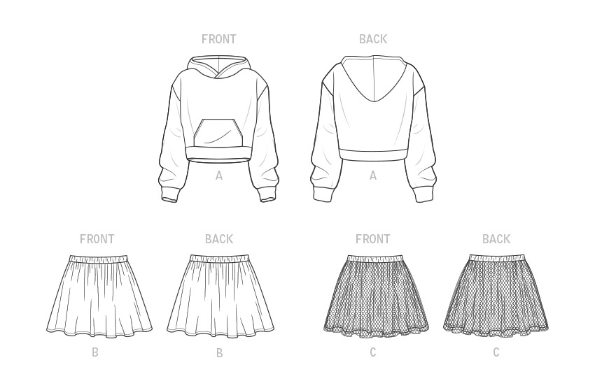 New Look N6747 sewing pattern envelope showing hoodie