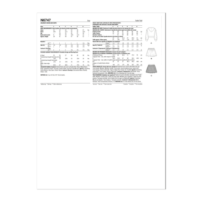 New Look N6747 sewing pattern envelope showing hoodie