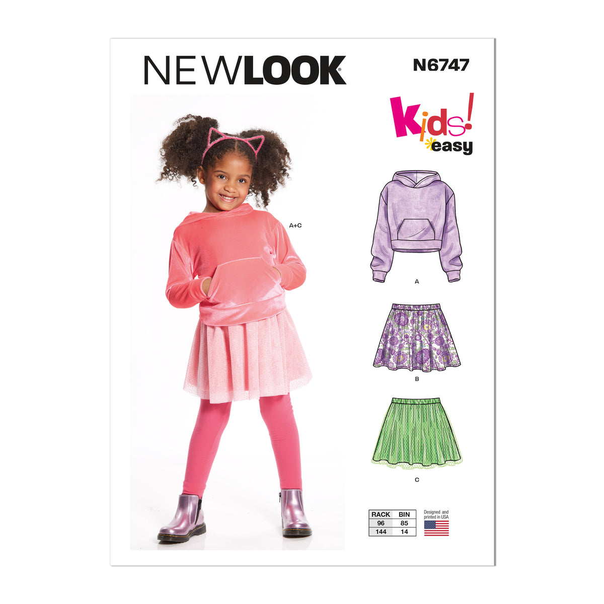 New Look N6747 sewing pattern envelope showing hoodie