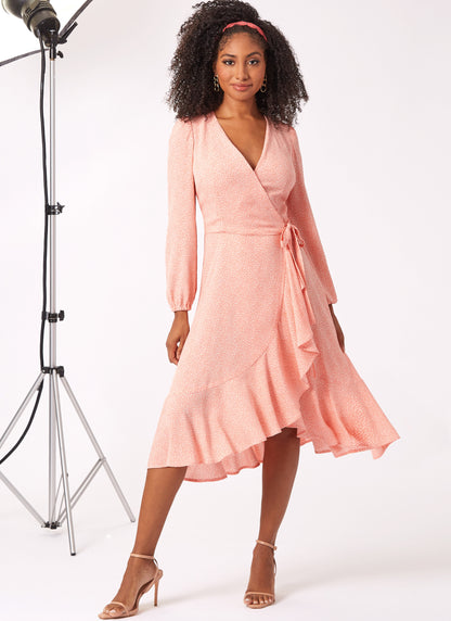 New Look N6750 sewing pattern envelope showing wrap dress
