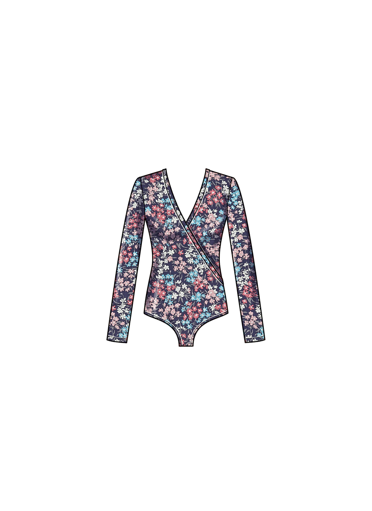 New Look N6752 sewing pattern envelope showing long sleeve bodysuit