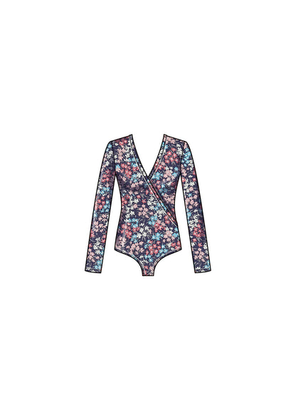 New Look N6752 sewing pattern envelope showing long sleeve bodysuit